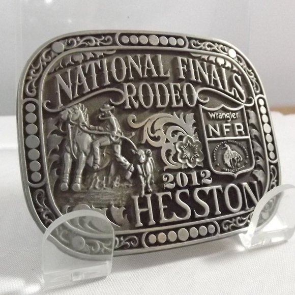 National Finals Rodeo 2012 Hesston Wrangler Commemorative Belt Buckle - Picture 3 of 8